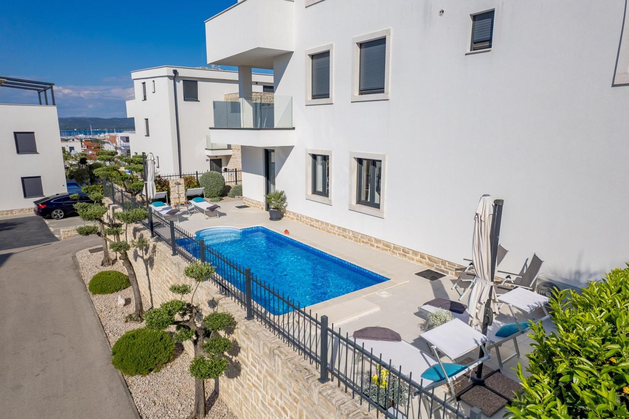 Luxury Apartment Hyperion With Private Pool And Garden Murter Exterior foto
