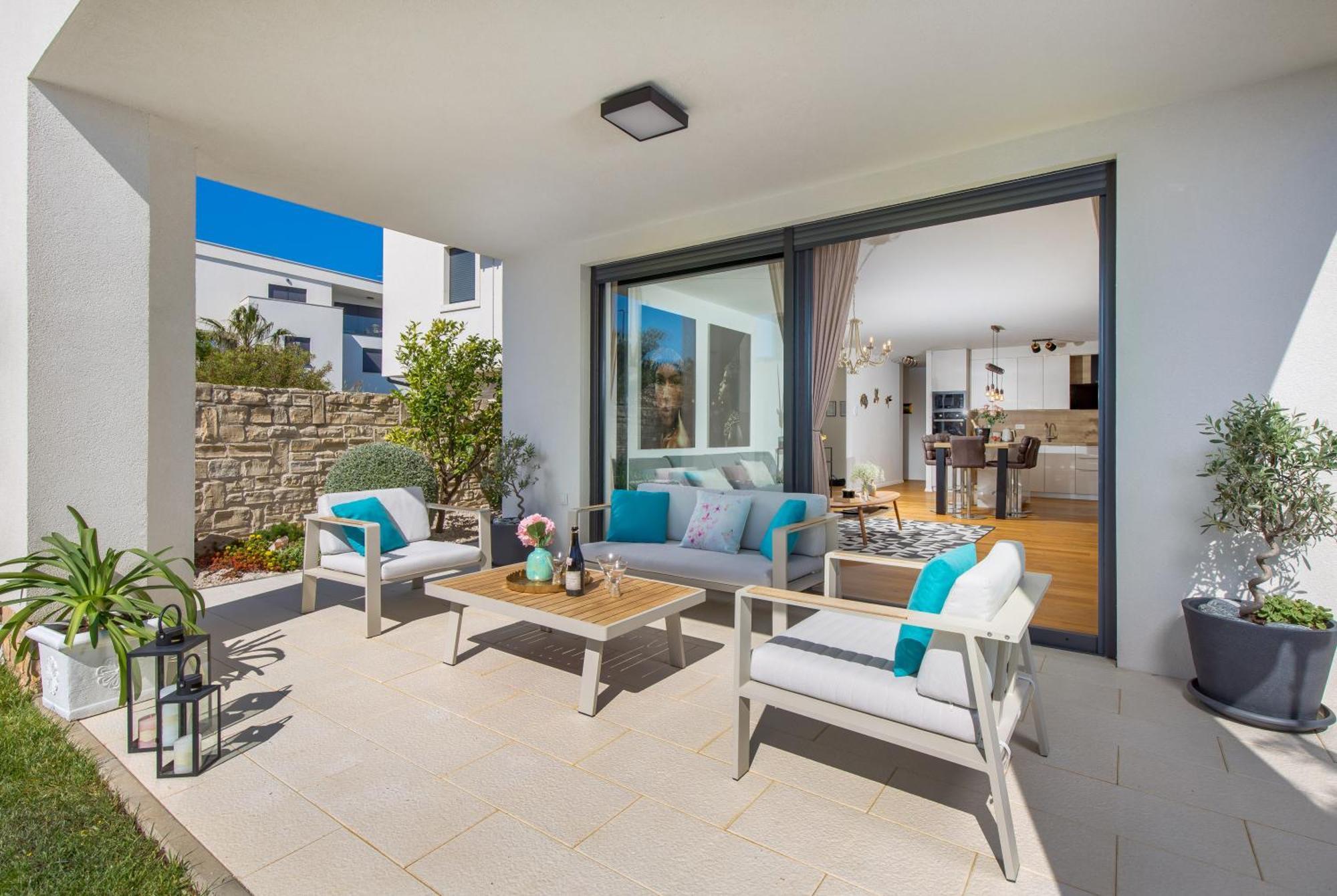Luxury Apartment Hyperion With Private Pool And Garden Murter Exterior foto