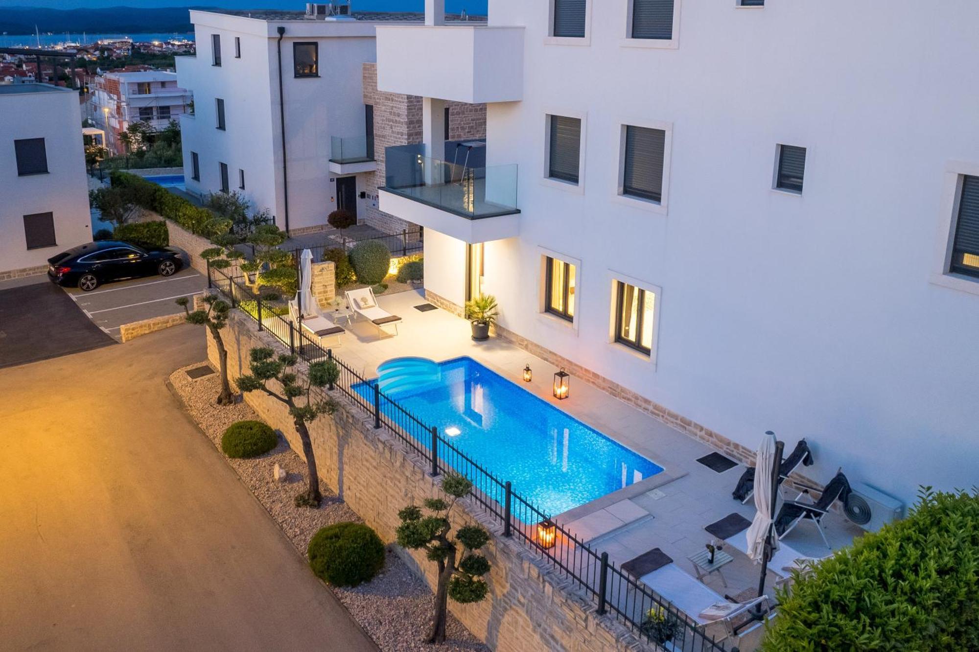 Luxury Apartment Hyperion With Private Pool And Garden Murter Exterior foto